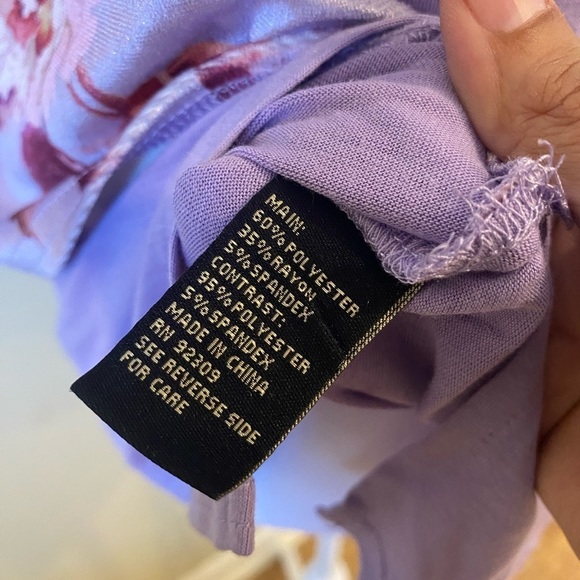 DG2 By Diane Gilman Velvet Blouse Size XS - Picture 8 of 9